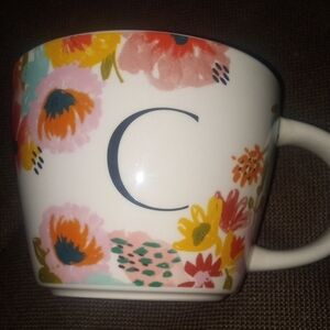 Opal House New Flower Monogram Mug - C